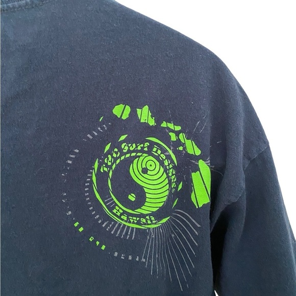 T&C Surf Designs Hawaii Black & Green Design Tee Shirt Men XL - Picture 4 of 7